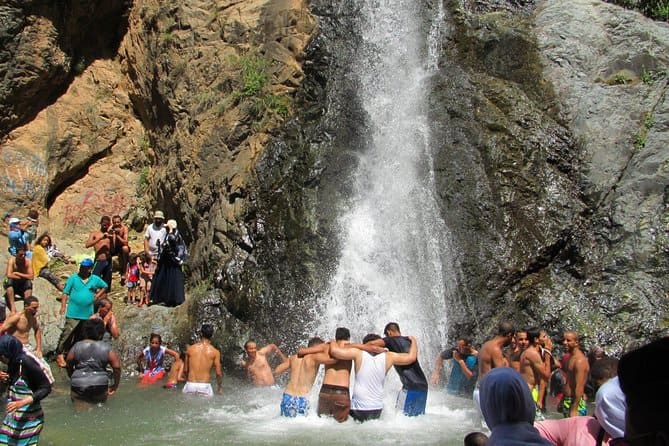 The first of the seven Setti Fatma waterfalls