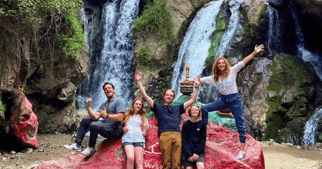 The first of the seven Setti Fatma waterfalls