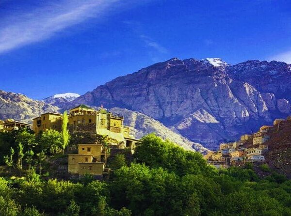 Panoramic view of Kasbah Toubkal
