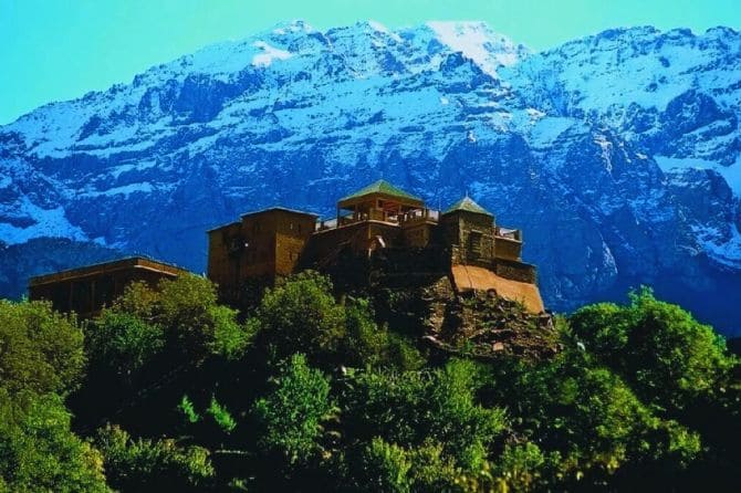 Panoramic view of Kasbah Toubkal