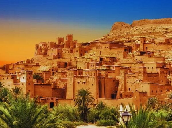 A scenic 5-day journey from Marrakech to Fes through the Atlas Mountains, Sahara Desert, kasbahs, and gorges.